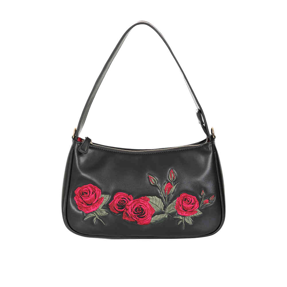 Banned - Rose Garden Handbag - Black